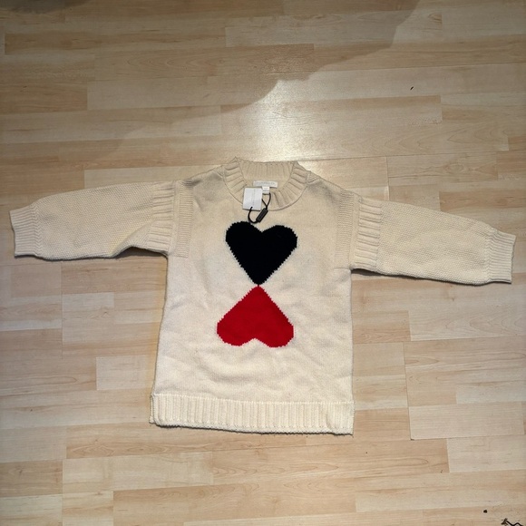 Burberry Other - BNWT Burberry kids’ girls children’s cream  coloured heart sweater in size 10Y